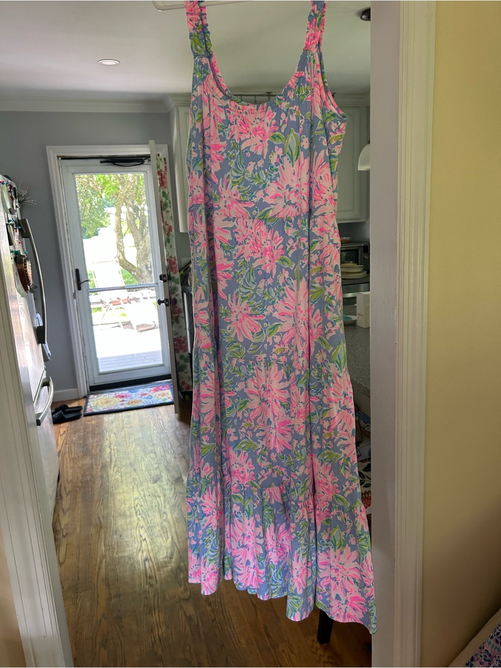 Lilly Pulitzer Floral Maxi Sundress Size large